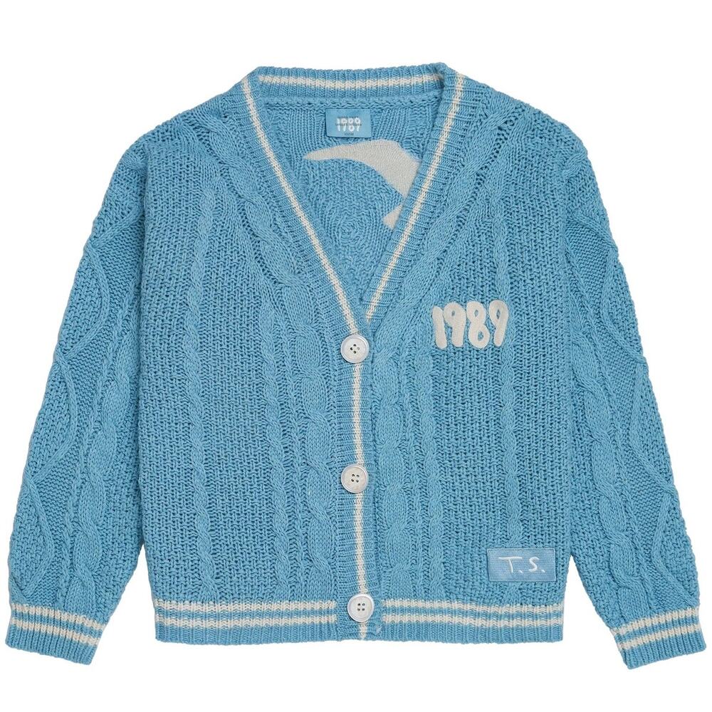 Taylor Swift 1989 Taylor's Version Blue White Cardigan OFFICIAL sz 3XL / 4XL NEW